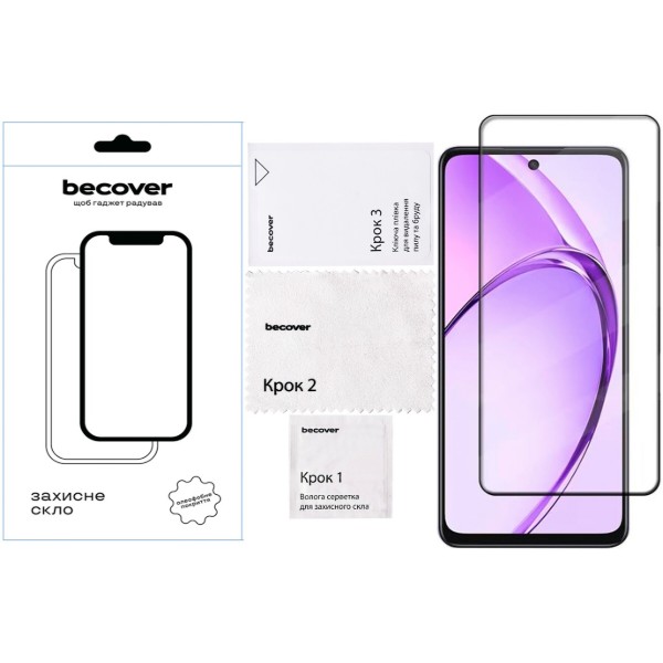Фото - Захисне скло для смартфону BeCover for Oppo Reno13 F 5G Black (713420)