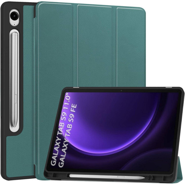 Фото - Чохол для планшета BeCover Flexible TPU Mate for Samsung Galaxy Tab S9 (SM-X710/SM-X716)/S9 FE (SM-X510/SM-X516B) 11.0" Dark Green (712529)