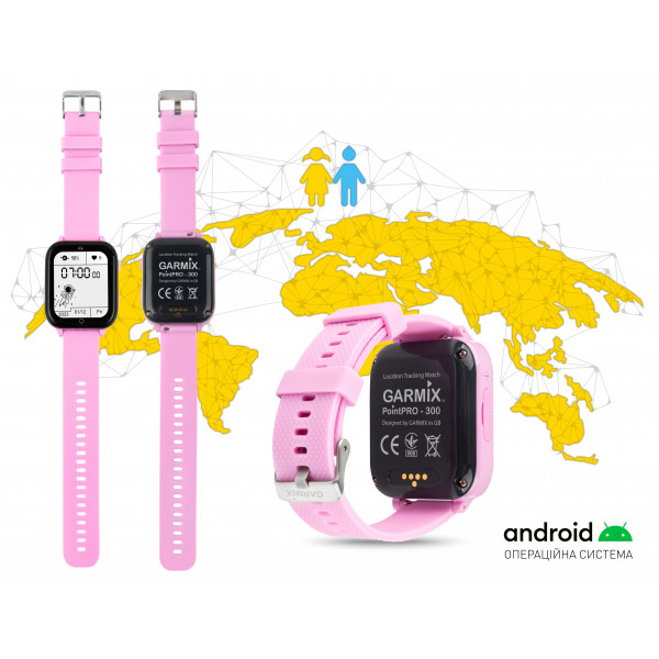 Фото - Дитячий годинник GARMIX PointPRO-300 4G PURPLE