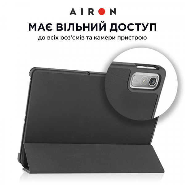 Фото - Чехол для планшета AIRON Premium for Lenovo Tab P11 2nd Gen 11.5 с защитной пленкой и салфеткой Вlack (4822352781093)