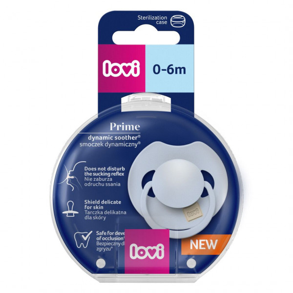 Фото - Симетрична пустушка Lovi Prime 0-6 міс 1 шт. Violet (34/421)