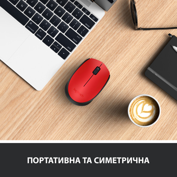 Фото - Мышь беспроводная Logitech M171 Red (910-004641)