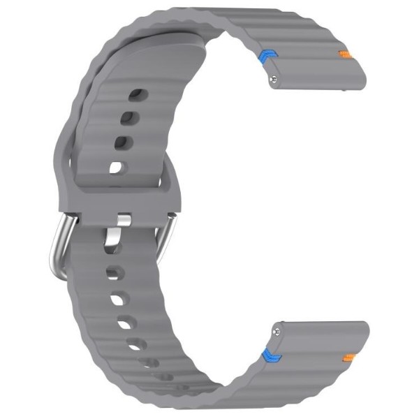 Фото - Ремінець для смарт-годинника BeCover Ribbed Tape (20mm) for Huawei Watch GT 3 (42mm) / GT 2 (42mm) / GT 3 Pro (43mm Ceramic) / Watch 2 (Sport) Gray (714260)