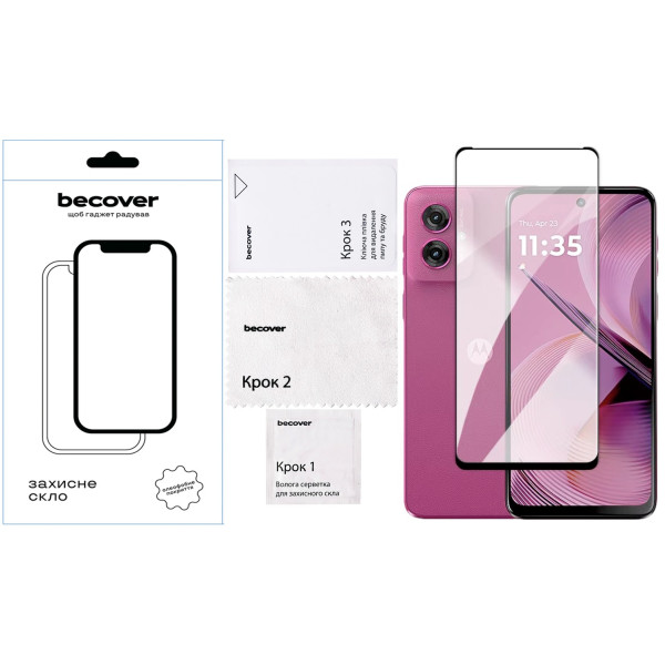 Фото - Защитное стекло для смартфона BeCover for Motorola Moto G05 Black (713413)