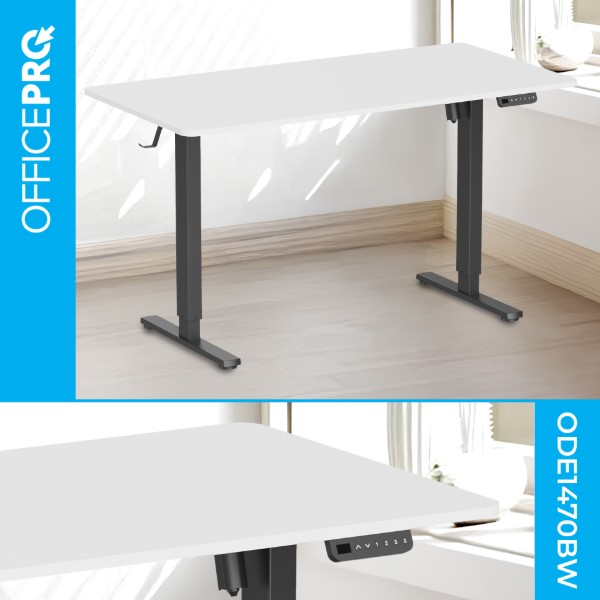 Фото - Стол компьютерный OfficePro ODE1470WB White/Black