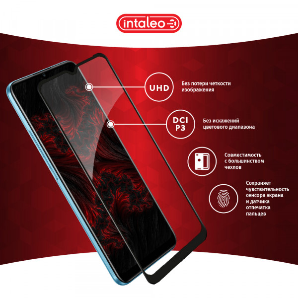 Фото - Захисне скло для смартфону Intaleo Full Glue for RealMe C25 Black (1283126518522)