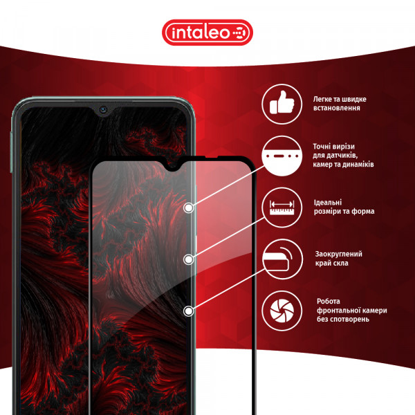 Фото - Защитное стекло для смартфона Intaleo Full Glue for Xiaomi Redmi 10C Black (1283126527173)
