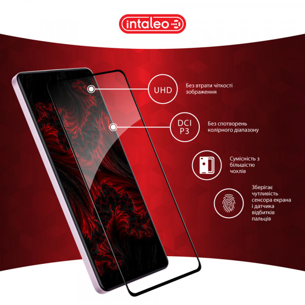 Фото - Захисне скло для смартфону Intaleo Full Glue for Xiaomi Redmi Note 12 Pro/12 Pro Plus Black (1283126549427)