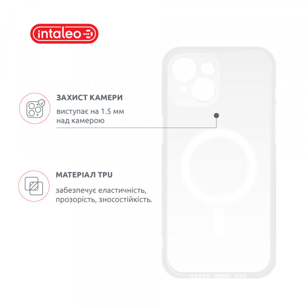 Фото - Чохол для смартфону Intaleo Clear for Apple iPhone 14 Plus з MagSafe Camera Protection (1283126565236)