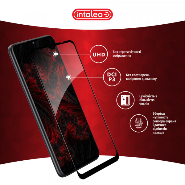 Фото - Захисне скло для смартфону Intaleo Full Glue for ZTE Blade A53 Black (1283126583308)