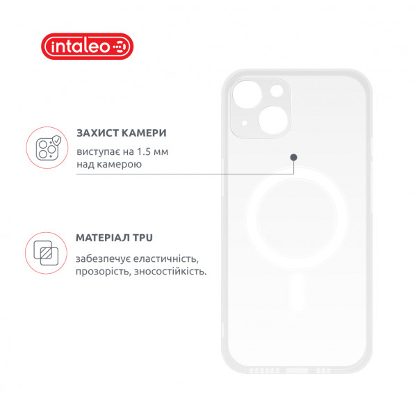 Фото - Чохол для смартфону Intaleo Clear for Apple iPhone 13 з MagSafe (1283126588228)