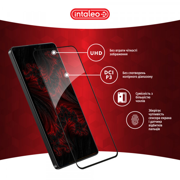 Фото - Захисне скло для смартфону Intaleo Full Glue for Xiaomi Poco M6 Pro Black (1283126589744)