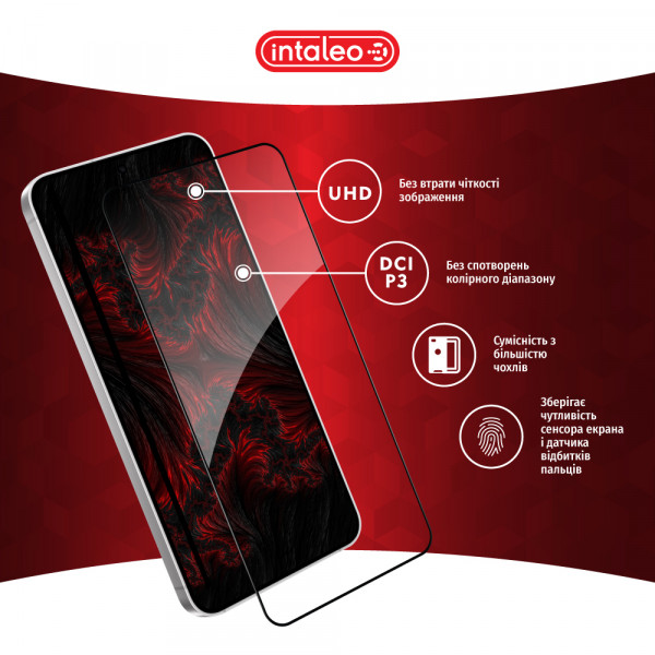 Фото - Захисне скло для смартфону Intaleo Full Glue for Samsung Galaxy S24 Black (1283126590238)