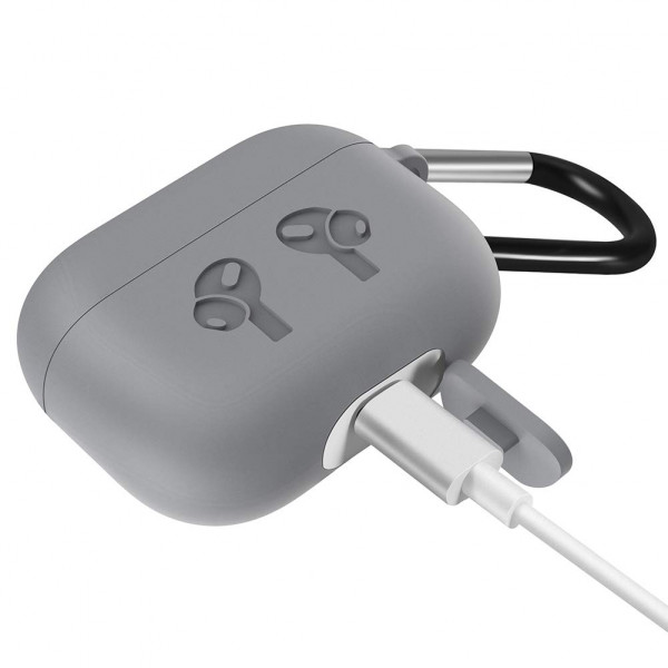 Фото - Чохол для навушників BeCover Silicon Protection for Apple AirPods Pro Gray (704497)