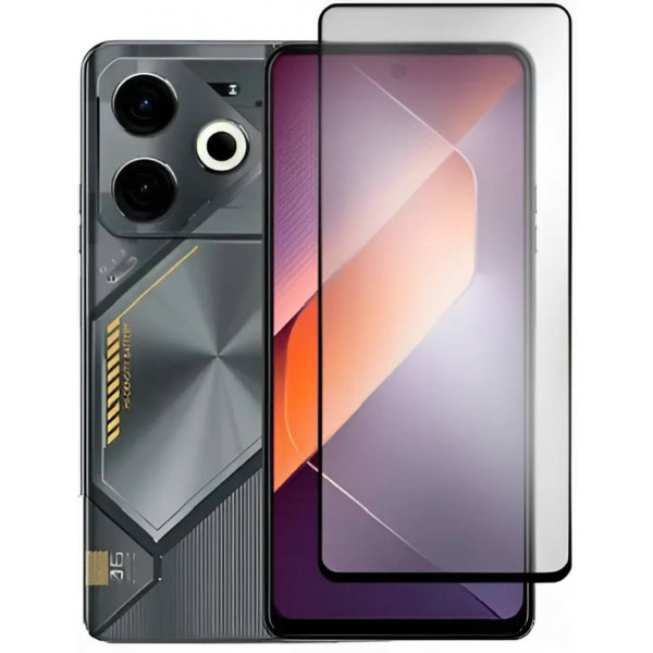 Фото - Захисне скло для смартфону BeCover for Tecno POVA 6 (LI7) Black (711580)