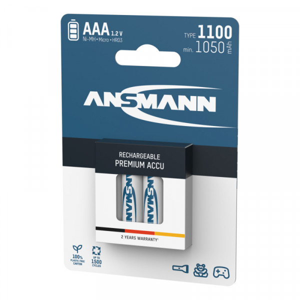 Фото - Акумулятор тип AAA Ansmann AAA 4 X 1100 mAh NiMH 1.2V PREMIUM (5035232)