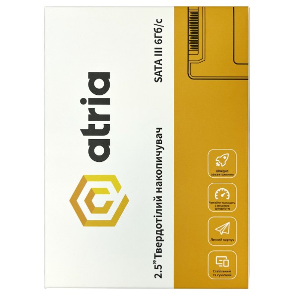 Фото - SSD-накопитель внутренний ATRIA 256GB XT200 SATA 3.0 (ATSATXT200/256)