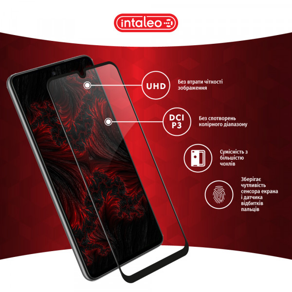 Фото - Захисне скло для смартфону Intaleo Full Glue for Samsung A25 5G Black (1283126574931)