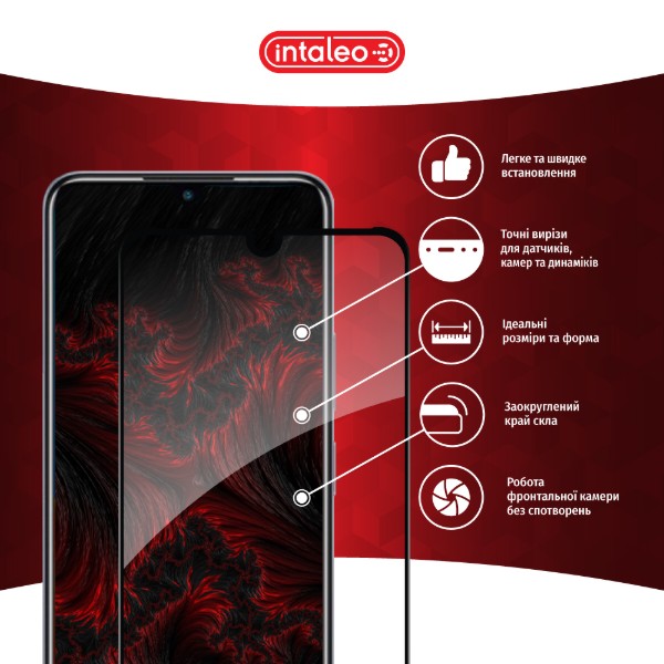 Фото - Захисне скло для смартфону Intaleo Full Glue for Infinix Note 12 Pro Black (1283126546648)