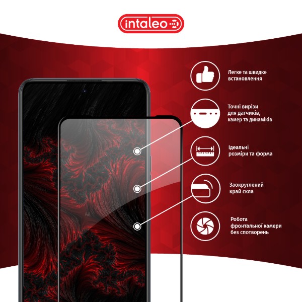 Фото - Захисне скло для смартфону Intaleo Full Glue for Tecno Camon 18 Premier Black (1283126529207)