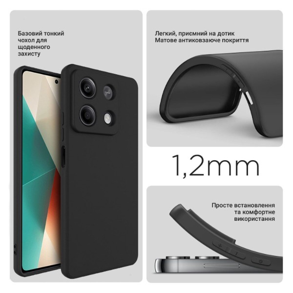 Фото - Чехол для смартфона BeCover for Xiaomi Redmi Note 13 5G Black (710911)