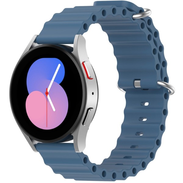Фото - Ремінець для смарт-годинника BeCover Wave Style (20mm) for Samsung Galaxy Watch Active/Active 2 (40/44mm) / Gear S2/S2 Classic / Gear Sport Blue (714155)