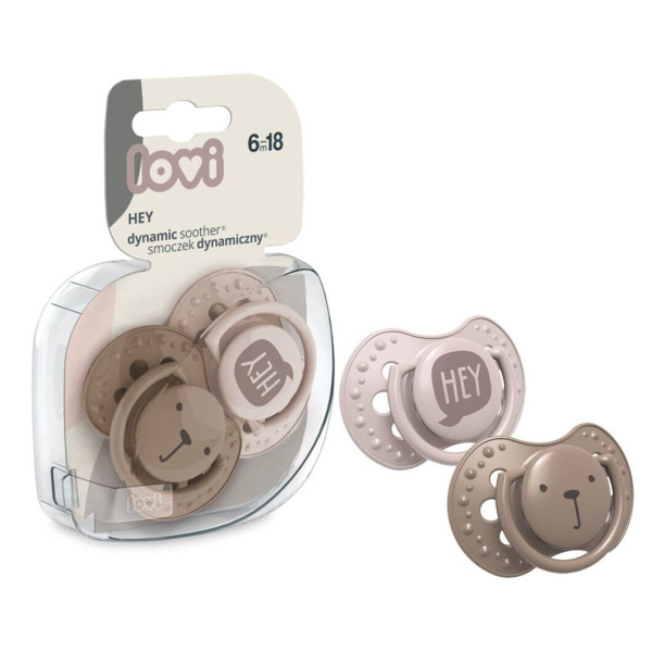 Фото - Симетрична пустушка Lovi 6-18 міс 2 шт. Hey Girl (22/887girl)