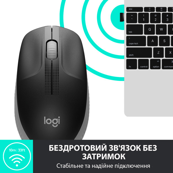 Фото - Мышь беспроводная Logitech M190 Mid Grey (910-005906)