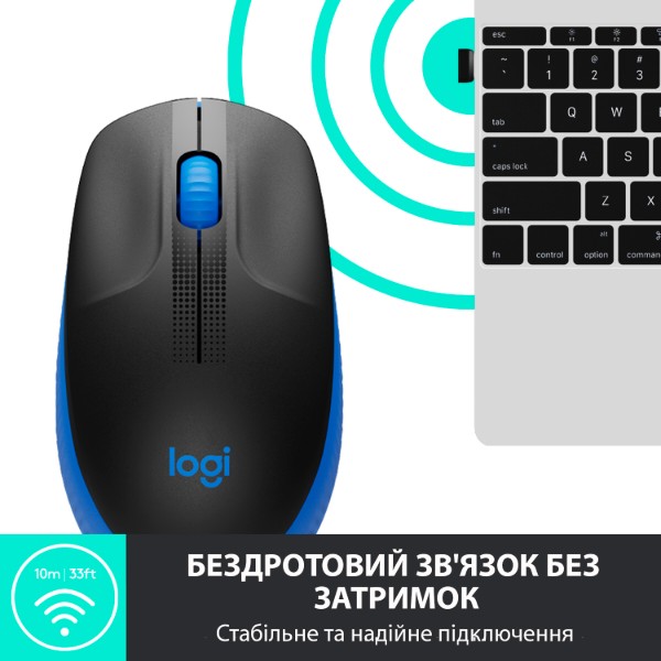Фото - Миша бездротова Logitech M190 Blue (910-005907)