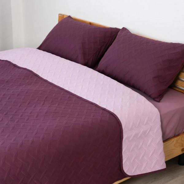 Фото - Покривало двоспальне ТЕП Vintage 220x240 см Бордовий/Вінтаж (4-00510_21142)