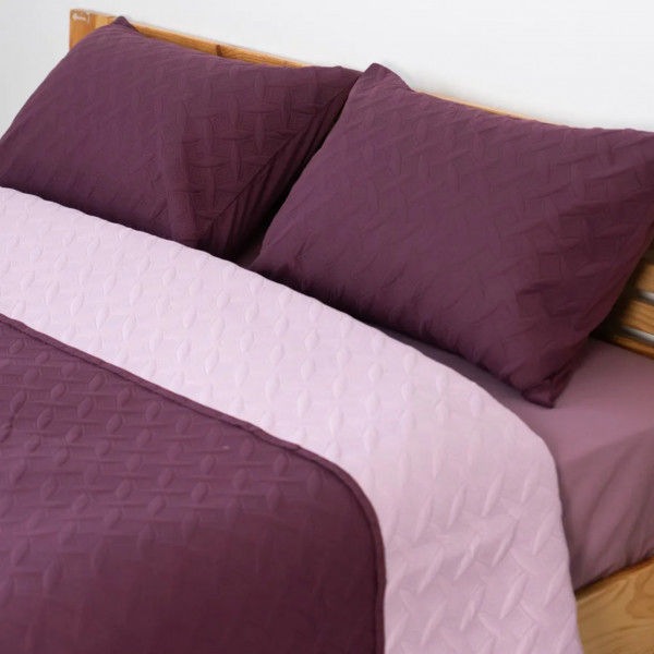 Фото - Покривало двоспальне ТЕП Vintage 220x240 см Бордовий/Вінтаж (4-00510_21142)