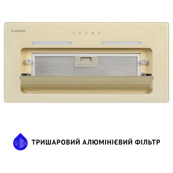 Фото - Вытяжка встраиваемая Minola HBI 6873 IV GLASS 1200 LED Line