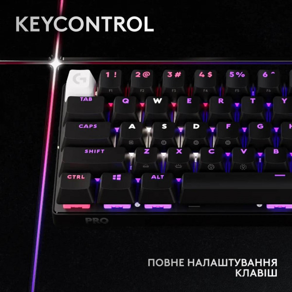 Фото - Клавіатура бездротова ігрова Logitech G Pro X 60 LightSpeed Black (920-011911)