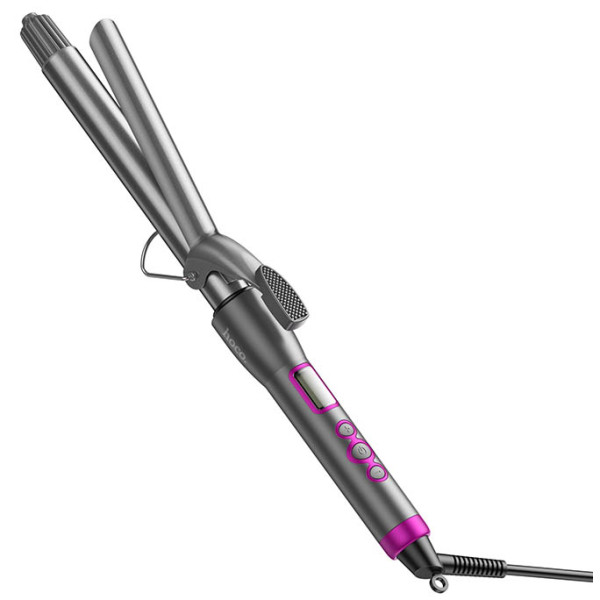 Фото - Плойка HOCO HP43 Electric manual curling iron with digital display(EU) Gray (6942007631655)