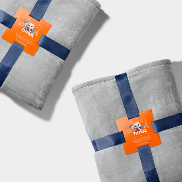 Фото - Плед євро Lelit 200х220 світло-сірий (1203040)