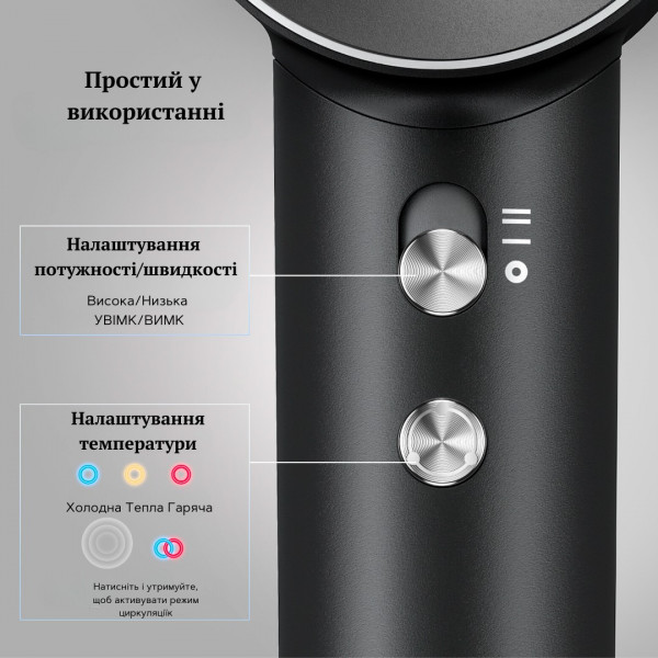 Фото - Фен Laifen Swift черный (LF03-BLS-EU)