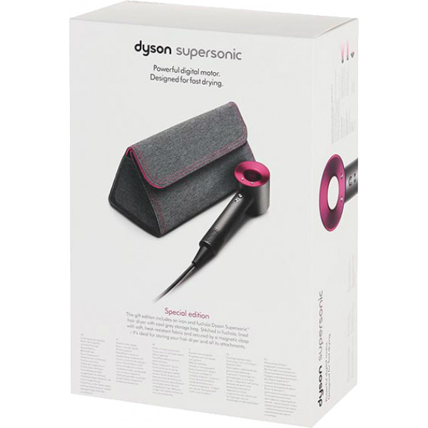 Фото - Фен Dyson HD01 Supersonic HD01 Supersonic фуксія в м'якій сумці