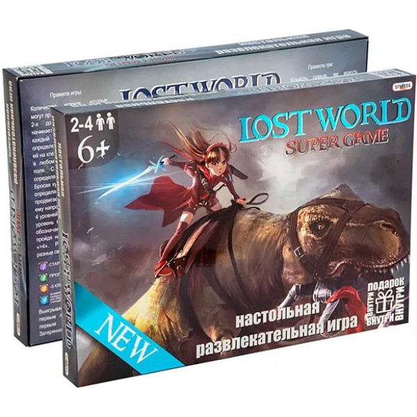 Фото - Настольная игра (5-7 лет) Strateg бродилка "Затерянный мир", рус (40015)