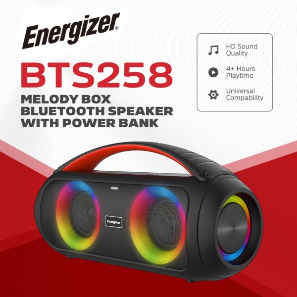 Фото - Портативна акустика Energizer BTS258 Black