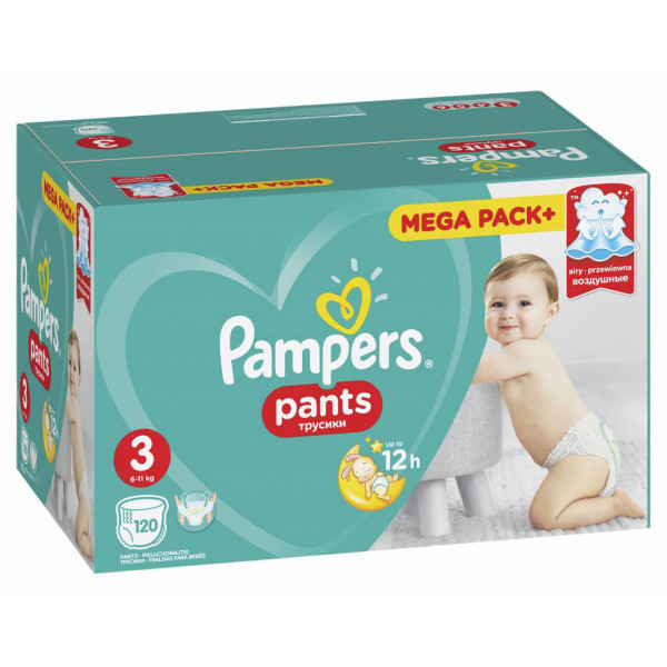Фото - Одноразовые подгузники-трусики Pampers Pants Размер 3 Midi (6-11 кг), 120 шт. (81666212)