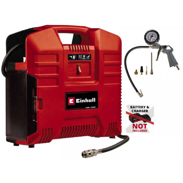 Фото - Автокомпресор Einhell TE-AC 36/8 Li OF Set-Solo PXC (4020440)