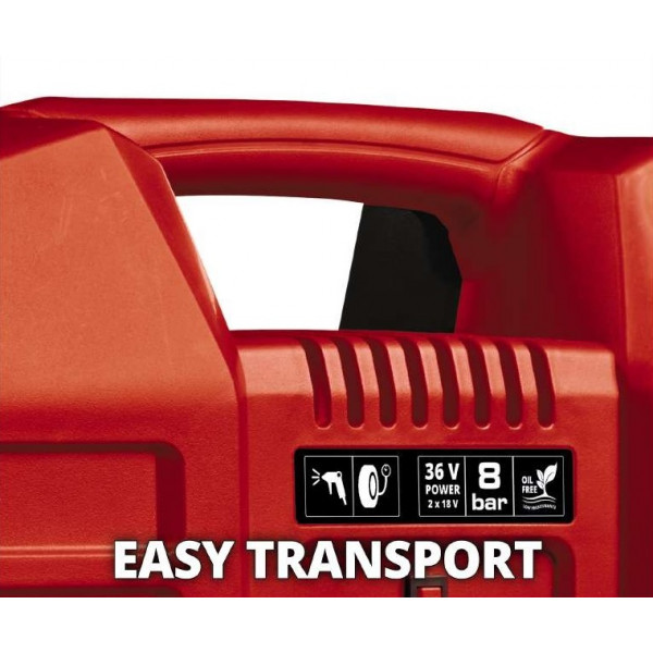 Фото - Автокомпресор Einhell TE-AC 36/8 Li OF Set-Solo PXC (4020440)