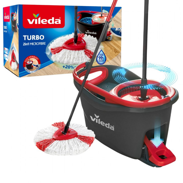 Фото - Набір для прибирання Vileda EasyWring & Clean Turbo (4023103194113)