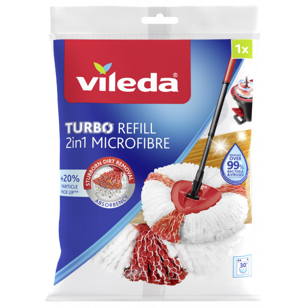 Фото - Змінна насадка на швабру Vileda EasyWring & Clean Turbo (4023103195189)