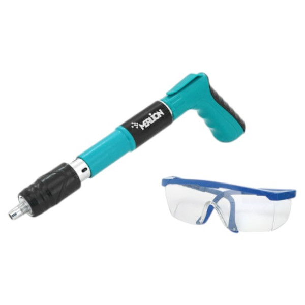 Фото - Пістолет монтажний Voltronic Yike-mini для цвяхів діаметром 7,3мм, захисні окуляри, Green