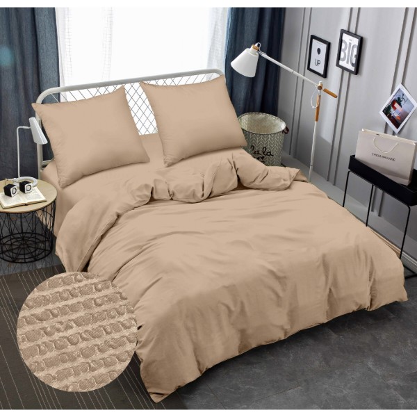 Фото - Комплект постільної білизни Zastelli Taffy Beige жатка 145х210 (21264)