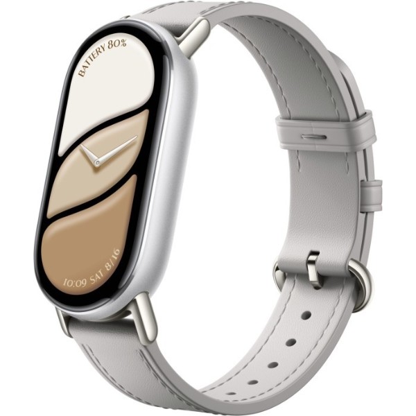 Фото - Ремінець для фітнес-браслета Xiaomi 
for Band 10 Leather Strap Elephant Gray (BHR07YLGL)