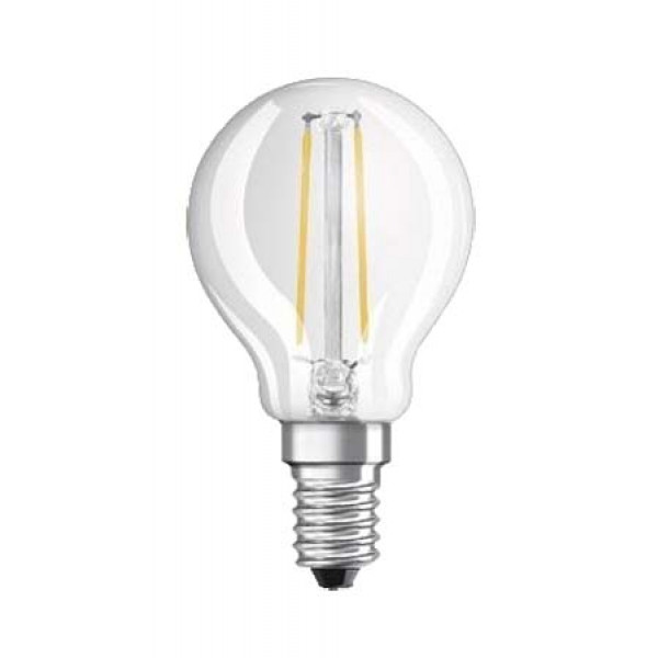Фото - Лампочка звичайного розжарювання Osram LED E14 4-40W 4000K 220V P45 Filament (4058075435209)