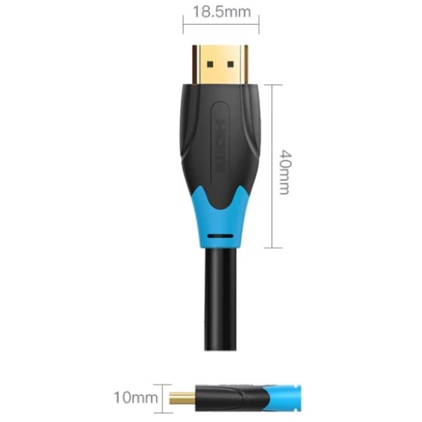 Фото - Кабель HDMI Vention HDMI M - M, 8.0 м, V2.0, 4K 60Гц (AACBK)