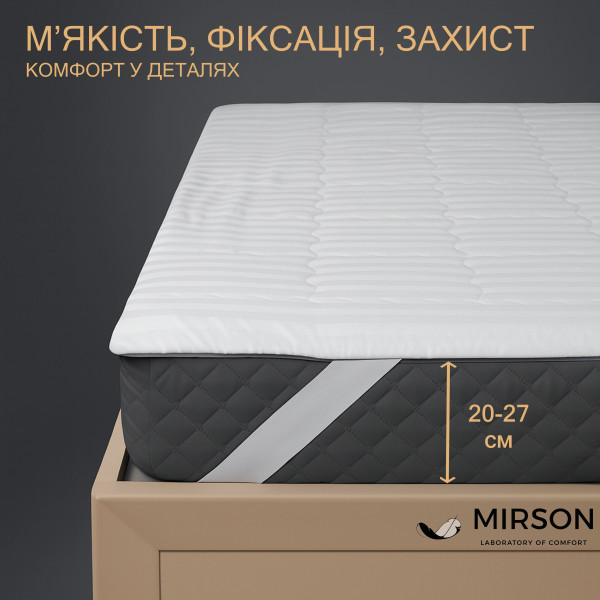 Фото - Наматрацник дитячий MirSon Royal Pearl Bamboo 606 70х130 см (2200000074881)